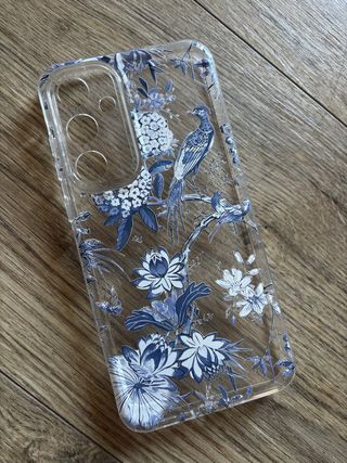 Funda Galaxy A35 Diseño Floral Azul