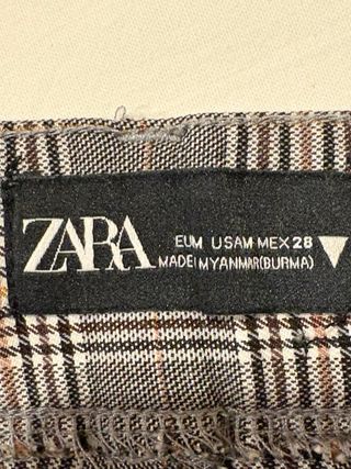 Pantaloni skinny Zara fantasia a quadri