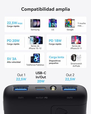 INIU Power Bank, 22.5W 10000mAh Bateria Externa Ca