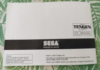 Manual Instrucciones Popils Sega Game Gear