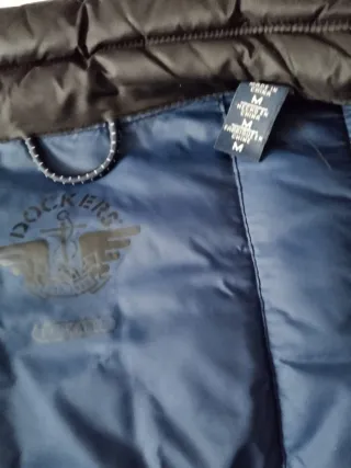 Cazadora acolchada negra hombre