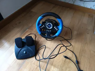 Volante NPLAY para PS2, PS3 y PC