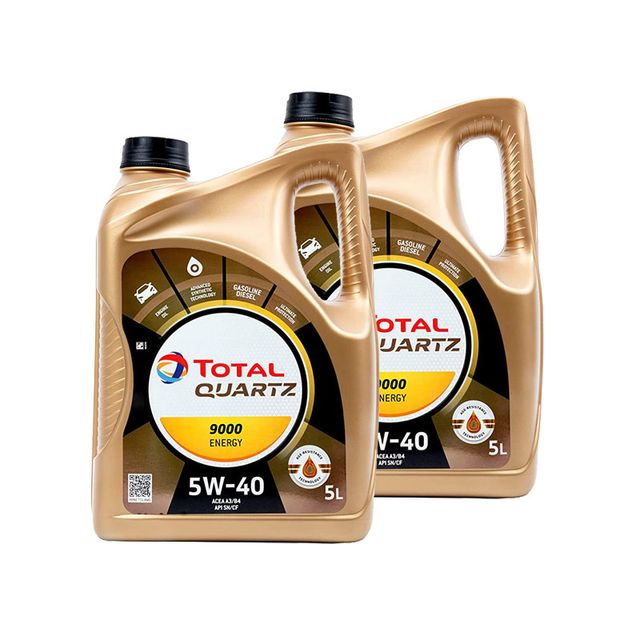 2x Total Quartz 9000 Energy 5W40 5L