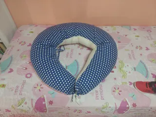 Cojín Lactancia Koala Babycare Azul Lunares