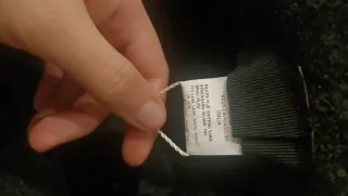 Cappello tesa larga lana grigio e bianco