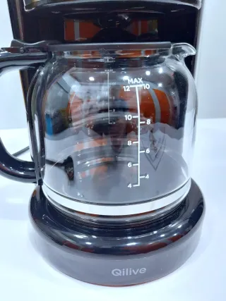 Cafetera Goteo Qilive 12 Tazas Negra