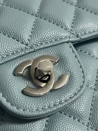 Borsa Chanel Blu e Argento