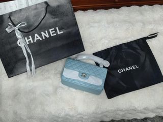 Borsa Chanel Blu e Argento