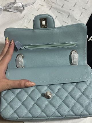 Borsa Chanel Blu e Argento