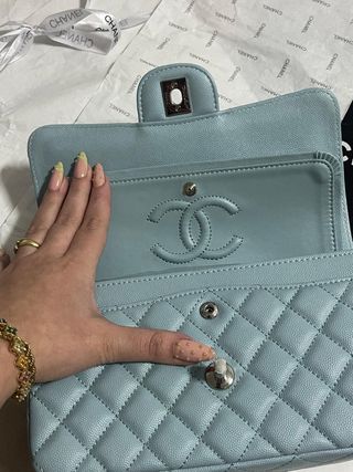 Borsa Chanel Blu e Argento