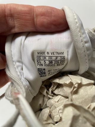 Zapatillas Adidas Talla 38 Beige/Blanco