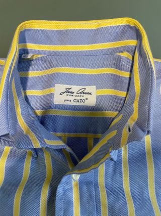 Camisa Juan Arnau Rayas Azul y Amarillo