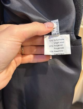 Cappotto lana e cashmere ERICH FEND grigio