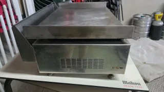 Plancha Gas Acero Inox 60x40cm.