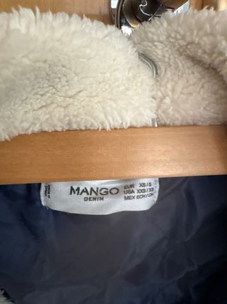 Chaqueta tejana Mango forrada Talla XS/S