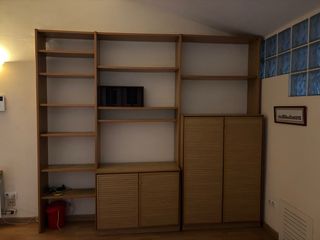 Estantería Roble 270x230 con Armarios