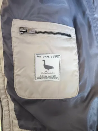 Chaqueta Pepe Jeans Plumas Beige Mujer