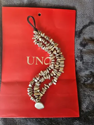 Pulsera UNOde50 Triple Cuero y Plata