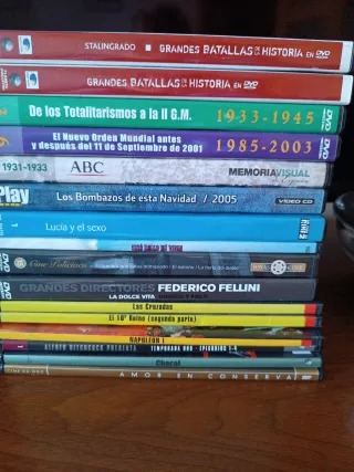 16 DVDs Películas y Documentales