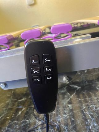 Somier articulado madera y metal, colchon.