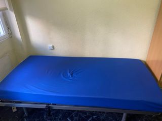 Somier articulado madera y metal, colchon.