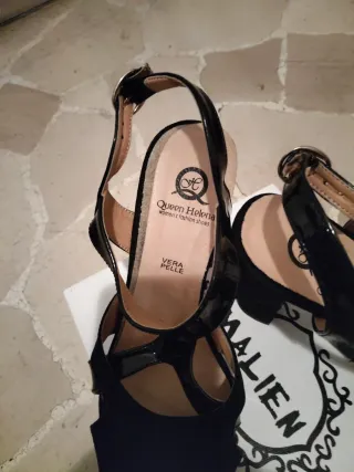 Sandali donna Queen Helena neri