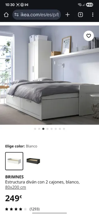 Cama nido Brimnes Ikea