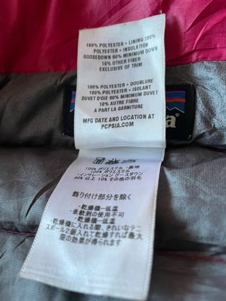 Plumífero Patagonia Mujer Rosa futsia