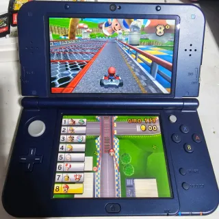 Nintendo 3DS XL Blu metallico + Custodia