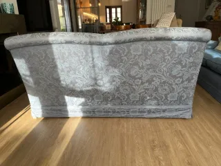 Sofá 2 plazas azul tela