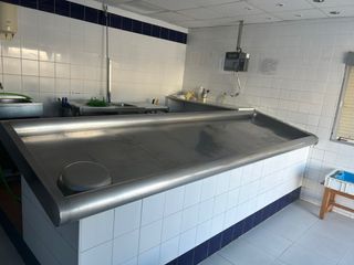 Mostrador de acero inoxidable