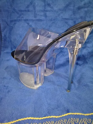 Scarpe tacco alto trasparenti