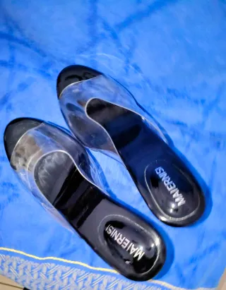 Scarpe tacco alto trasparenti