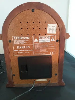 Radio Vintage coleccionista Daklin.Año 1999