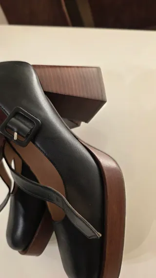 Tapatía tacón plataforma negra