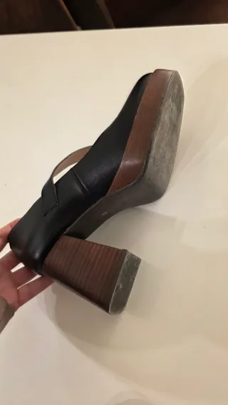 Tapatía tacón plataforma negra