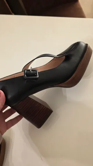 Tapatía tacón plataforma negra