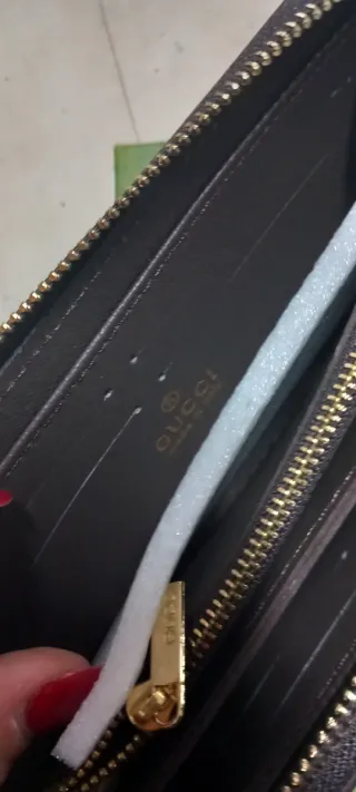 Portafoglio Gucci Beige e Verde