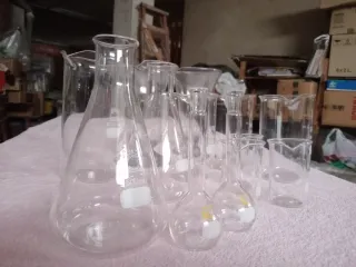 Vasos de laboratorio de vidrio