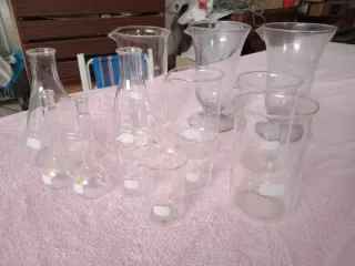 Vasos de laboratorio de vidrio