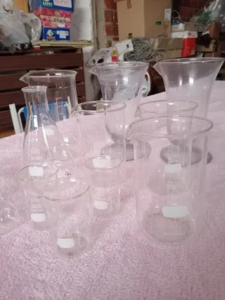 Vasos de laboratorio de vidrio