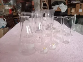 Vasos de laboratorio de vidrio