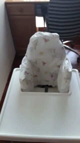 Trona para bebé blanca