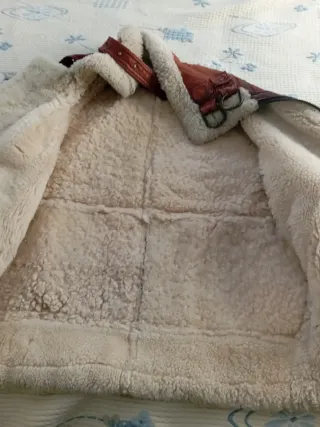 Chaqueta Bomber Piel Marrón mujer