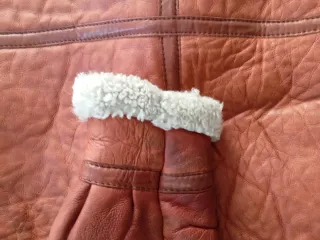 Chaqueta Bomber Piel Marrón mujer