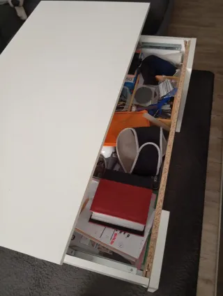 Mesa de centro blanca moderna