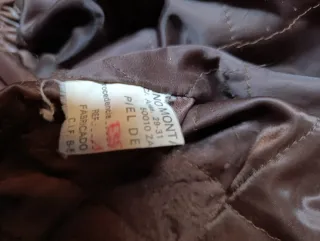 Chaqueta bomber de piel vintage