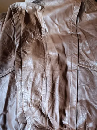 Chaqueta bomber de piel vintage