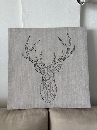 Cuadro Decoración Ciervo Geométrico