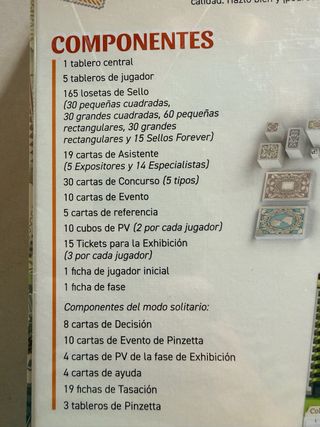 Feria de Sellos Juego de Mesa Sin Abrir